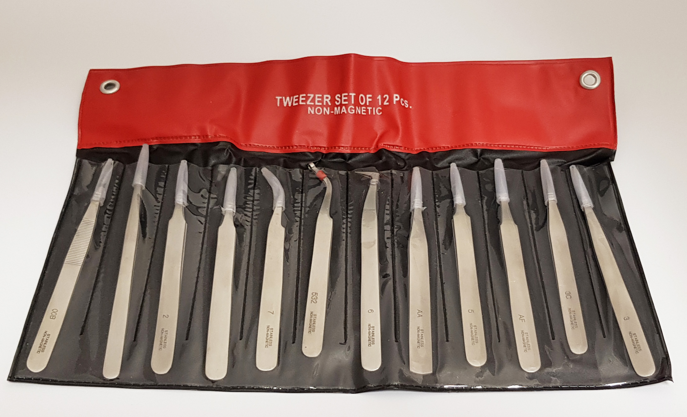 Pęsety antymagnetyczne zestaw 12 sztuk :: ArtEquipment - Internetowy