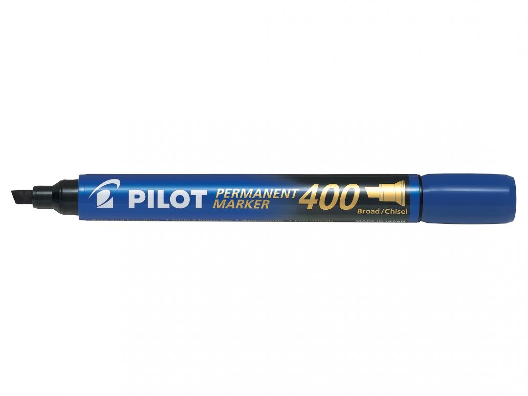 PILOT MARKER PERMANENTNY 400 ŚCIĘTA KOŃCÓWKA NIEBIESKI