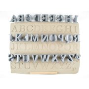 Rélyéf zestaw stempelków alfabet Marion 26mm