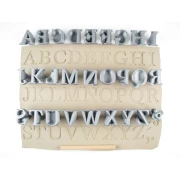 Rélyéf zestaw stempelków alfabet Marion 26mm