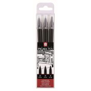 SAKURA PIGMA PEN BLACK SET 3 SZT