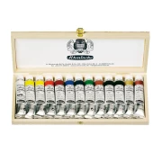 SCHMINCKE CALLIGRAPHY GOUACH 13X20 ML - zestaw gwaszy do kaligrafii w drewnianej kasetce