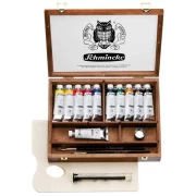 SCHMINCKE NORMA PROFESSIONAL 11 X 35 ML - KOMPLET FARB OLEJNYCH W DREWNIANEJ KASECIE Z AKCESORIAMI