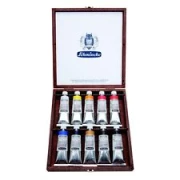 SCHMINCKE NORMA PROFESSIONAL 10 X 35 ML - KOMPLET FARB OLEJNYCH W DREWNIANEJ KASECIE 