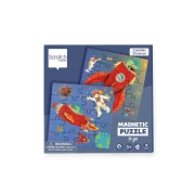 SCRATCH - PUZZLE MAGNETYCZNE KSIĄŻECZKA KOSMOS