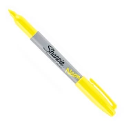 SHARPIE - marker neonowy - YELLOW