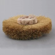 Tarcza szczotka mosiężna 11 cm.