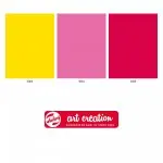 Talens ArtCreation Tie Dye - farby do tkanin i jedwabiu zestaw różowy 3x85 ml