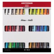 TALENS AMSTERDAM ACRYLIC COLOR STANDARD SERIES .SET 36X20 ML.