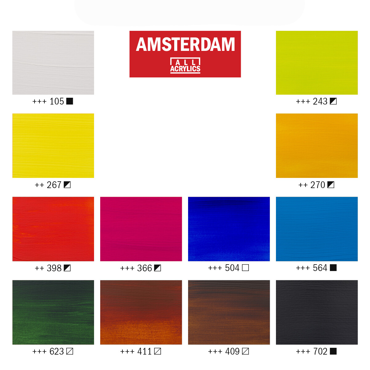 TALENS AMSTERDAM ZESTAW 12X20ML LANDSCAPE COLORS ArtEquipment