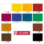 TALENS Art Creation zestaw farb akrylowych 12 x 12ml ze sztalugą i akcesoriami