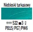 TALENS REMBRANDT 40ML 522 - TURQUOISE BLUE - farba olejna