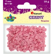 TITANUM Cekiny 7mm, 10g - pastelowy róż