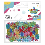 TITANUM Cekiny kwiaty 14 g, mix