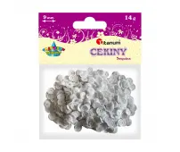 TITANUM CEKINY OKRĄGŁE 9 MM, 14 G - BIAŁE