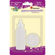 TITANUM KLEJ BROKATOWY 22 ML + BIAŁY BROKAT