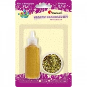 TITANUM KLEJ BROKATOWY 22 ML + BROKAT ZŁOTY