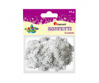 TITANUM KONFETTI PŁATKI ŚNIEGU DROBNE 10mm, 14G