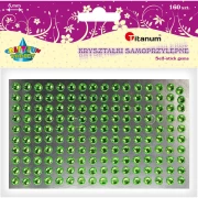 TITANUM KRYSZTAŁKI SAMOPRZYLEPNE ZIELONE 160 SZT