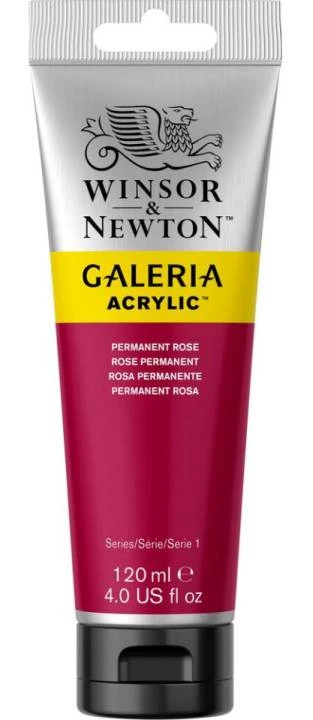 Winsor & Newton GALERIA ACRYLIC 120ML 502 PERMANENT ROSE
