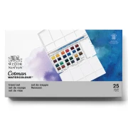 Winsor & Newton NEW COTMAN HALF PAN TRAVEL SET 24 KOL