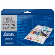 Winsor & Newton Farby akwarelowe COTMAN 12x8 ml w plastikowym piórniku