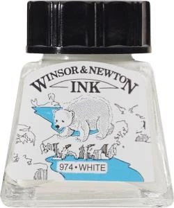 Winsor & Newton Tusz rysunkowy White 14ml