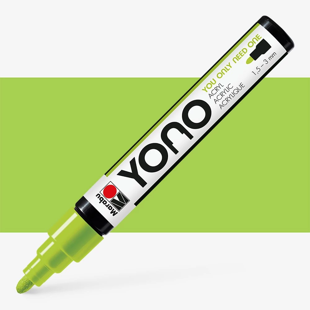 YONO Marker 1,5-3 mm 365 Neon green AKRYLOWY