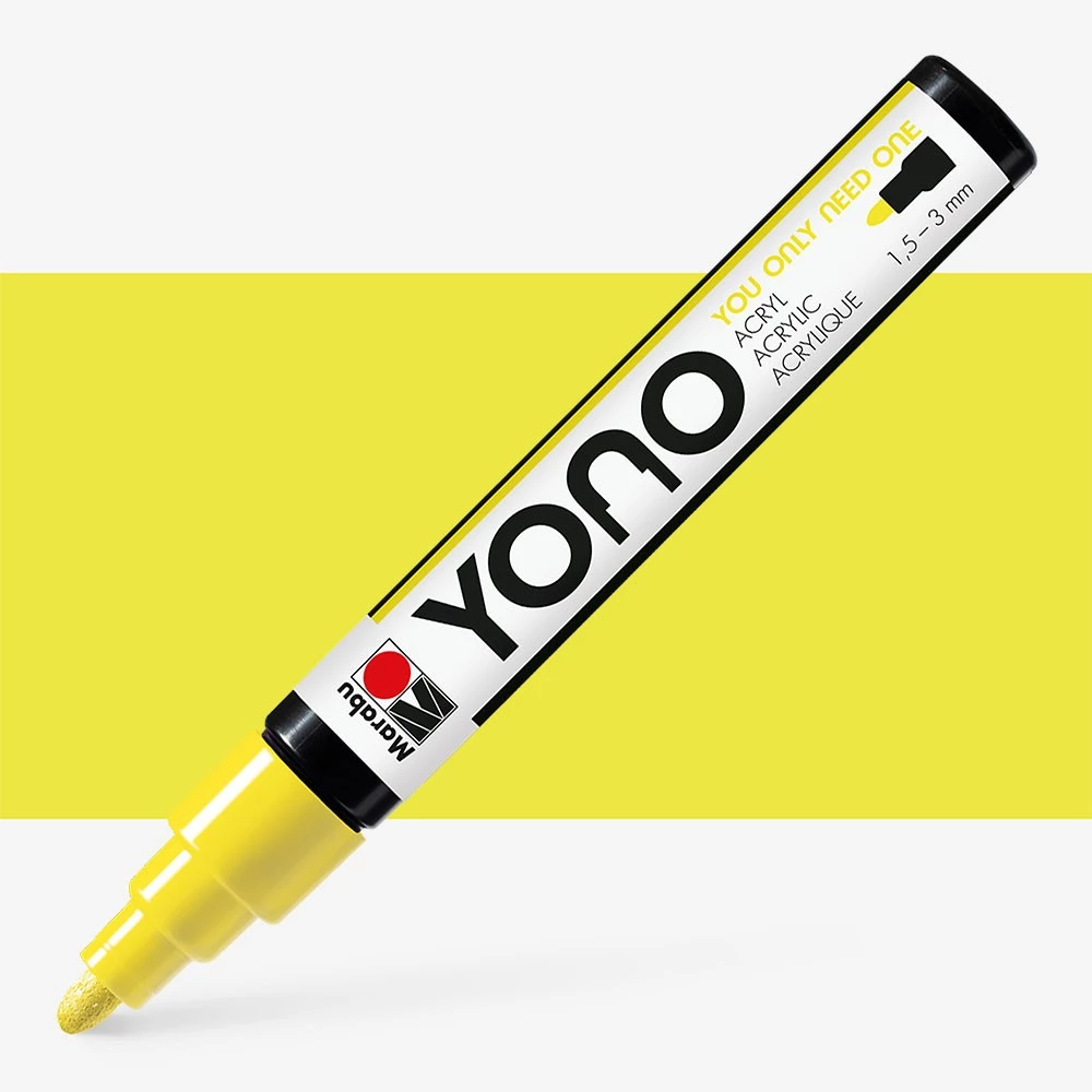 YONO Marker 1,5-3 mm 321 Neon yellow AKRYLOWY