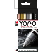 YONO MARKER ZESTAW 4 KOLORY 1,5-3MM METAL AKRYLOWE